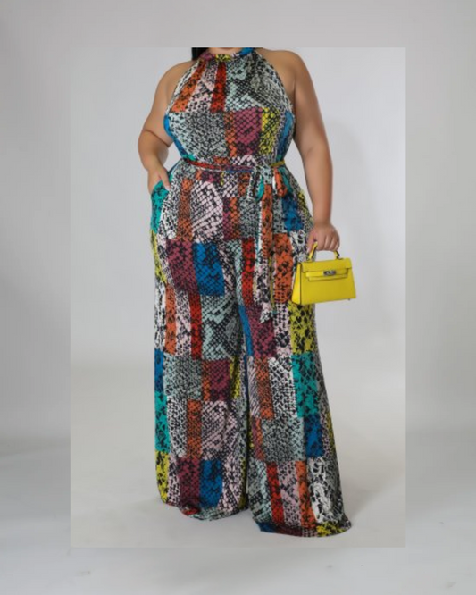 Vibrant Mosaic Jumpsuit