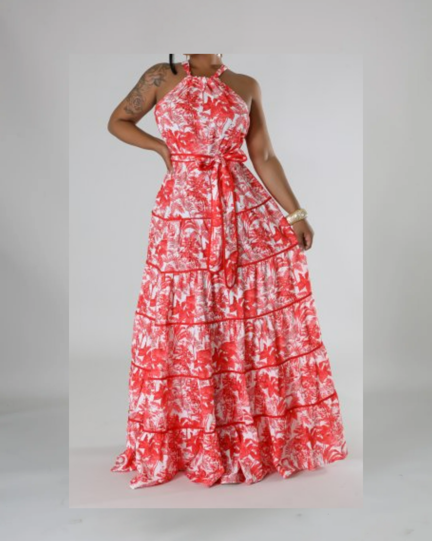 Tropical Sunset Maxi Dress