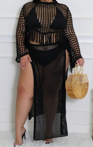 Bold in Black Mesh